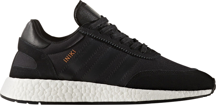 נעלי סניקרס Iniki Runner 'Core Black' של המותג אדידס בצבע שָׁחוֹר עשויות 