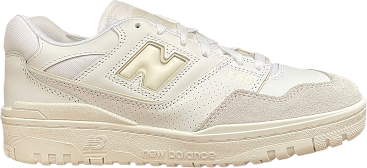 נעלי סניקרס 550 'White' של המותג ניו באלאנס בצבע לבן עשויות עוֹר