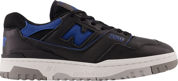 נעלי סניקרס 550 'Black Blue Groove' של המותג ניו באלאנס בצבע שָׁחוֹר עשויות עוֹר