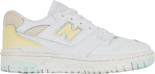 נעלי סניקרס Wmns 550 'Pastel' Courir Exclusive של המותג ניו באלאנס בצבע לבן עשויות עוֹר