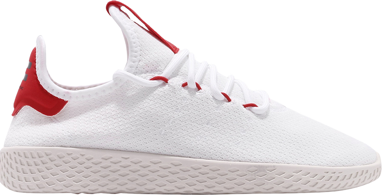 נעלי סניקרס Pharrell Williams x Tennis Hu 'Scarlet' של המותג אדידס בצבע לבן עשויות 