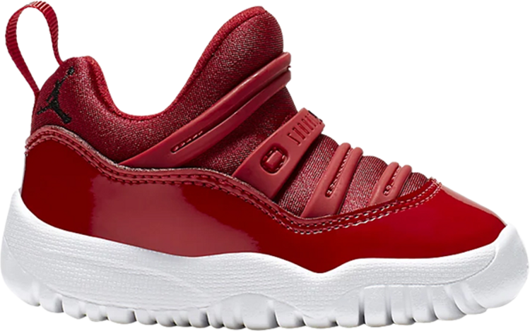 נעלי סניקרס Air Jordan 11 Retro Little Flex TD 'Gym Red' של המותג נייקי בצבע אָדוֹם עשויות 