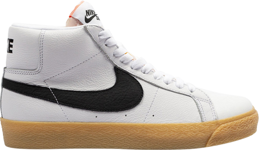 נעלי סניקרס Blazer Mid SB 'Orange Label' של המותג נייקי בצבע לבן עשויות 