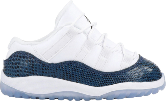 נעלי סניקרס Air Jordan 11 Retro Low TD 'Navy Snakeskin' 2019 של המותג נייקי בצבע לבן עשויות 