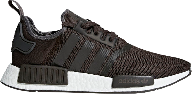 נעלי סניקרס NMD_R1 'Trace Grey Metallic' של המותג אדידס בצבע אפור עשויות רֶשֶׁת