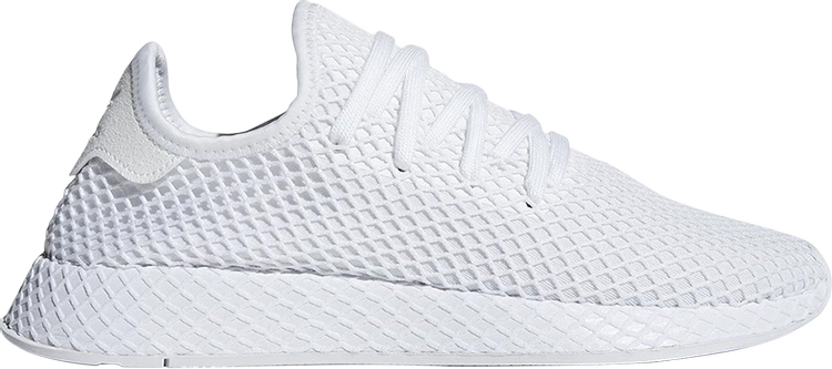 נעלי סניקרס Deerupt 'Triple White' של המותג אדידס בצבע לבן עשויות 