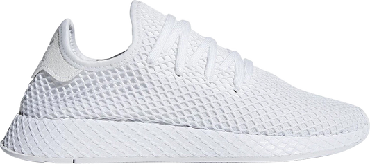 נעלי סניקרס Deerupt 'Triple White' של המותג אדידס בצבע לבן עשויות 