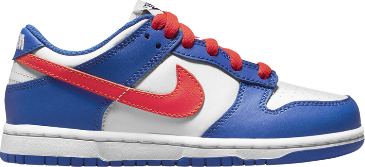 נעלי סניקרס Dunk Low PS 'Game Royal Crimson' של המותג נייקי בצבע כְּחוֹל עשויות עוֹר