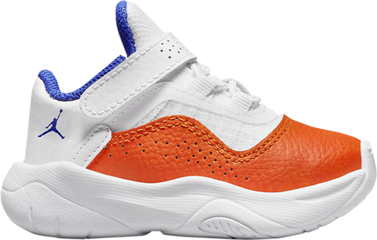 נעלי סניקרס Air Jordan 11 CMFT Low TD 'Wheaties' של המותג נייקי בצבע לבן עשויות עוֹר