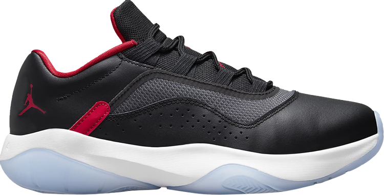 נעלי סניקרס Air Jordan 11 CMFT Low GS 'Bred' של המותג נייקי בצבע שָׁחוֹר עשויות עוֹר