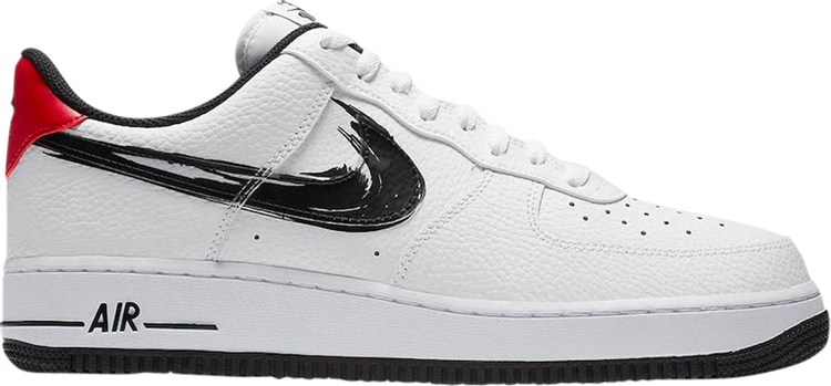 נעלי סניקרס Air Force 1 Low 'Brushstroke - White' של המותג נייקי בצבע לבן עשויות 