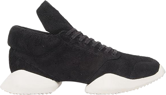 נעלי סניקרס Rick Owens Runner 'Soft Black' של המותג אדידס בצבע שָׁחוֹר עשויות 