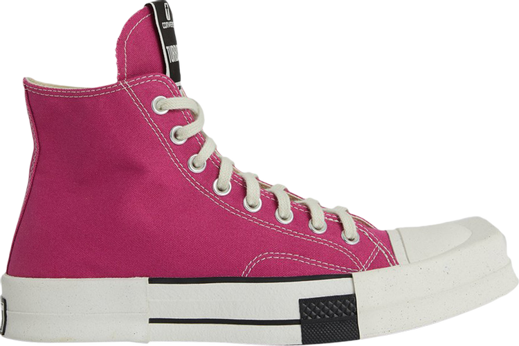 נעלי סניקרס Converse x Rick Owens TURBODRK Chuck 70 Laceless 'Hot Pink' של המותג ריק אוונס בצבע וָרוֹד עשויות בַּד