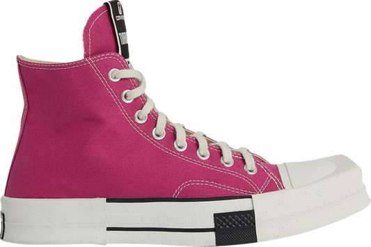 נעלי סניקרס Converse x Rick Owens TURBODRK Chuck 70 Laceless 'Hot Pink' של המותג ריק אוונס בצבע וָרוֹד עשויות בַּד