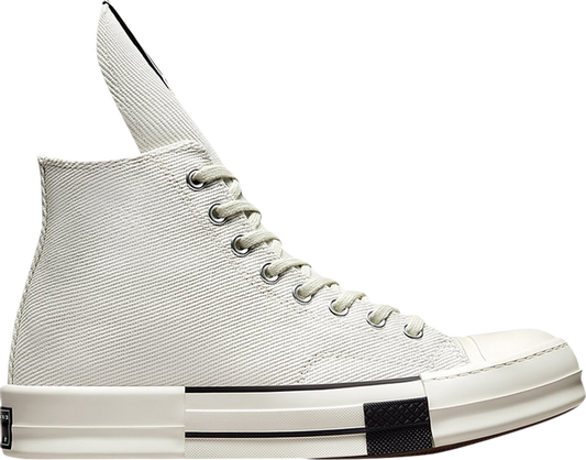 נעלי סניקרס Converse x Rick Owens DRKSHDW DRKSTAR High 'White' של המותג ריק אוונס בצבע לבן עשויות כותנה