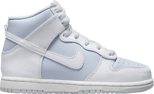 נעלי סניקרס Dunk High PS 'White Pure Platinum' של המותג נייקי בצבע לבן עשויות עוֹר