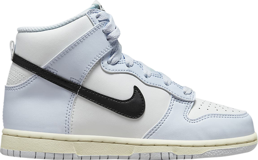 נעלי סניקרס Dunk High PS 'Football Grey Black' של המותג נייקי בצבע אפור עשויות עוֹר