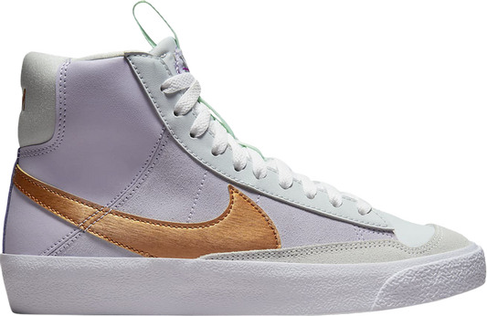 נעלי סניקרס Blazer Mid '77 GS 'Dance - Barely Grape Metallic Copper' של המותג נייקי בצבע סָגוֹל עשויות עור (זמש)