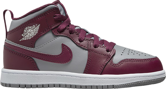 נעלי סניקרס Air Jordan 1 Mid PS 'Cherrywood Red' של המותג נייקי בצבע אָדוֹם עשויות עוֹר