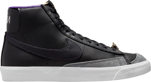 נעלי סניקרס Blazer Mid '77 EMB 'World Champ - Black' של המותג נייקי בצבע שָׁחוֹר עשויות עוֹר