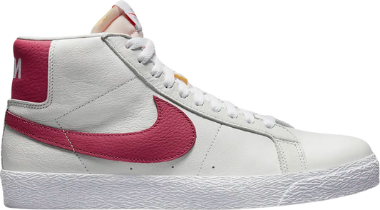 נעלי סניקרס Zoom Blazer Mid SB 'Sweet Beet' של המותג נייקי בצבע לבן עשויות עוֹר