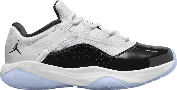 נעלי סניקרס Air Jordan 11 Comfort Low GS 'Concord' של המותג נייקי בצבע לבן עשויות עוֹר