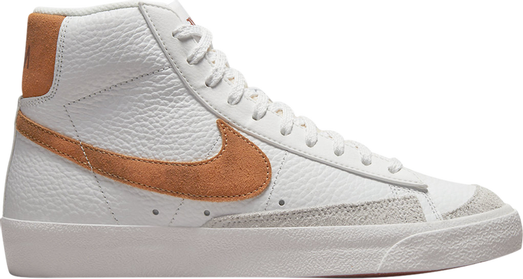 נעלי סניקרס Wmns Blazer Mid '77 'Mars Stone' של המותג נייקי בצבע לבן עשויות עוֹר