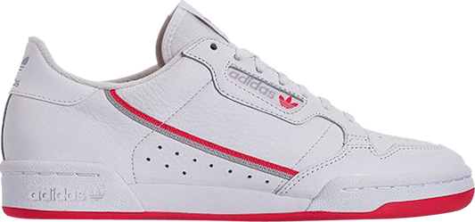 נעלי סניקרס Wmns Continental 80 'White Shock Red' של המותג אדידס בצבע לבן עשויות 