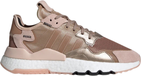 נעלי סניקרס Wmns Nite Jogger 'Rose Gold' של המותג אדידס בצבע וָרוֹד עשויות 