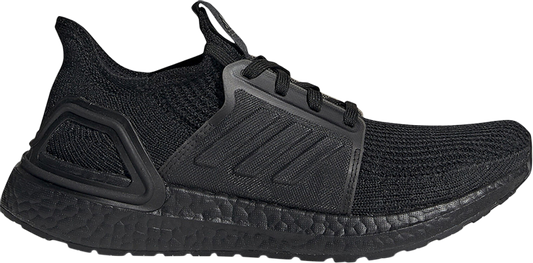 נעלי סניקרס Wmns UltraBoost 19 'Triple Black' של המותג אדידס בצבע שָׁחוֹר עשויות ניילון פוליאסטר Primeknit 360