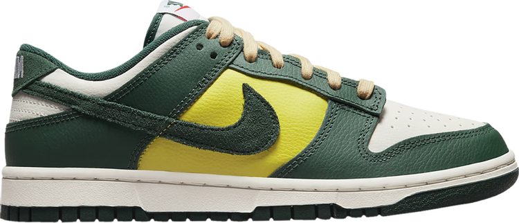 נעלי סניקרס Wmns Dunk Low 'Noble Green' של המותג נייקי בצבע ירוק עשויות עוֹר