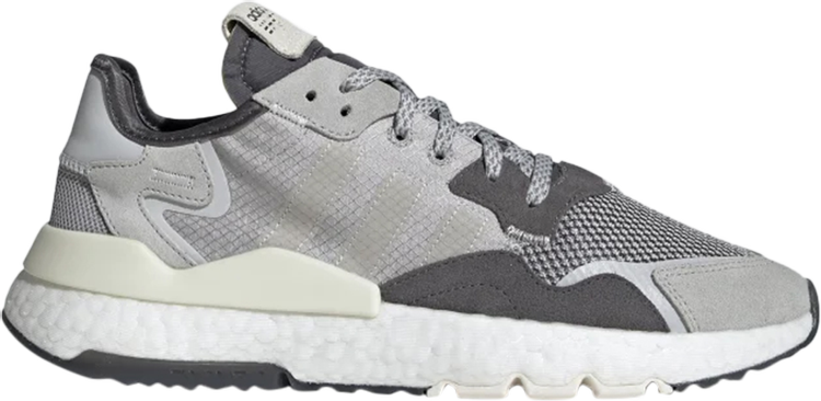 נעלי סניקרס Nite Jogger 'Triple Grey' של המותג אדידס בצבע אפור עשויות 