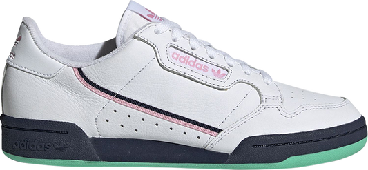 נעלי סניקרס Wmns Continental 80 'White Navy Pink' של המותג אדידס בצבע לבן עשויות 