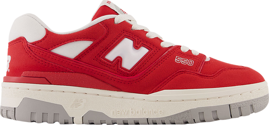 נעלי סניקרס 550 Big Kid 'Suede Pack - Team Red' של המותג ניו באלאנס בצבע אָדוֹם עשויות עור (זמש)