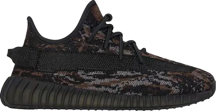 נעלי סניקרס Yeezy Boost 350 V2 Kids 'MX Rock' של המותג אדידס בצבע שָׁחוֹר עשויות ניילון פוליאסטר Primeknit