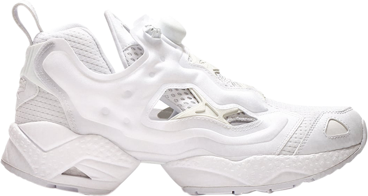 נעלי סניקרס InstaPump Fury 95 'White' של המותג ריבוק בצבע לבן עשויות סינתטי