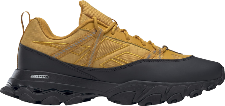 נעלי סניקרס DMX Trail Shadow 'Bright Ochre' של המותג ריבוק בצבע צהוב עשויות טֶקסטִיל