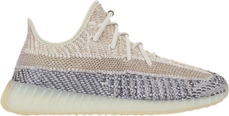 נעלי סניקרס Yeezy Boost 350 V2 Kids 'Ash Pearl' של המותג אדידס בצבע קרם עשויות ניילון פוליאסטר Primeknit