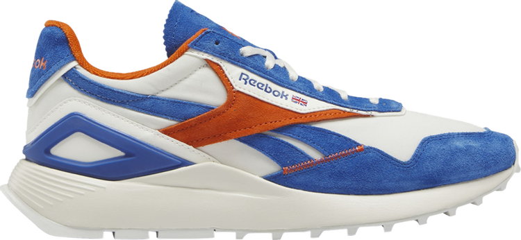 נעלי סניקרס Classic Leather Legacy AZ 'Rec-Center - Blue Orange' של המותג ריבוק בצבע כְּחוֹל עשויות עור (זמש)