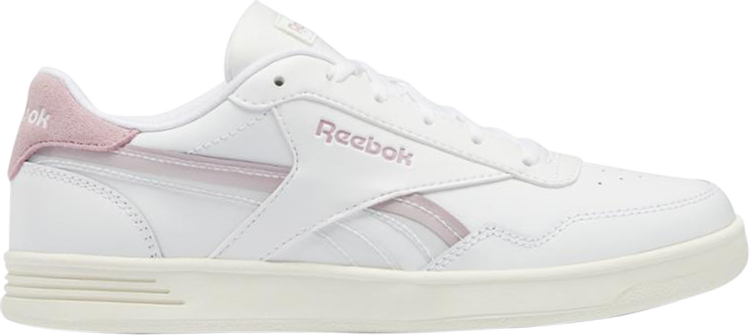 נעלי סניקרס Wmns Royal Techque T 'White Infused Lilac' של המותג ריבוק בצבע לבן עשויות עוֹר