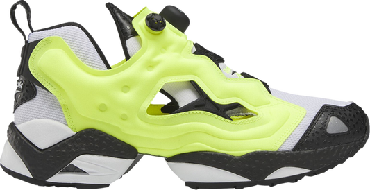 נעלי סניקרס InstaPump Fury 95 'Solar Yellow' של המותג ריבוק בצבע צהוב עשויות סינתטי