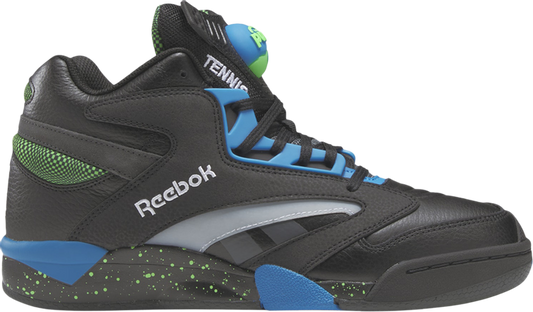 נעלי סניקרס Shaq Victory Pump 'Pump Universe' של המותג ריבוק בצבע שָׁחוֹר עשויות עוֹר