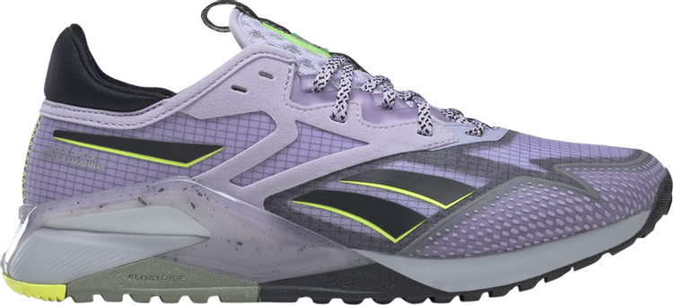 נעלי סניקרס Wmns Nano X2 TR Adventure 'Purple Oasis Black' של המותג ריבוק בצבע סָגוֹל עשויות בד ארוג Flexweave