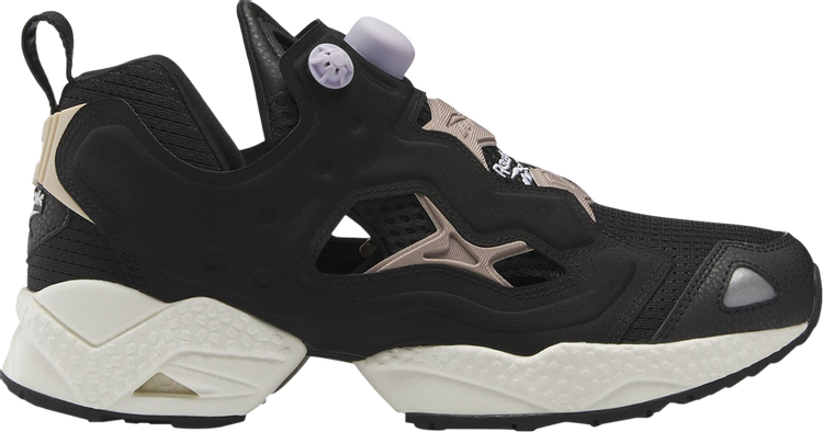 נעלי סניקרס InstaPump Fury 95 'Black Taupe' של המותג ריבוק בצבע שָׁחוֹר עשויות טֶקסטִיל