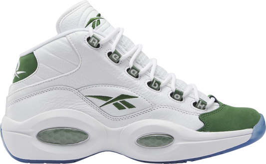 נעלי סניקרס Question Mid 'NCAA Pack - Michigan State' 2023 של המותג ריבוק בצבע לבן עשויות עוֹר