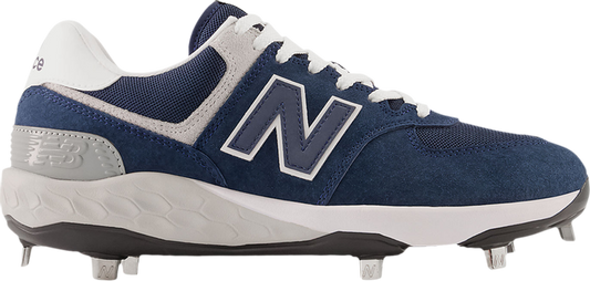 נעלי סניקרס Fresh Foam X 574 Cleat 'Navy' של המותג ניו באלאנס בצבע כְּחוֹל עשויות עור (זמש)