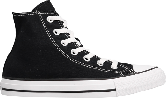 נעלי סניקרס Chuck Taylor All Star Hi 'Black' של המותג קונברס אולסטאר בצבע שָׁחוֹר עשויות 