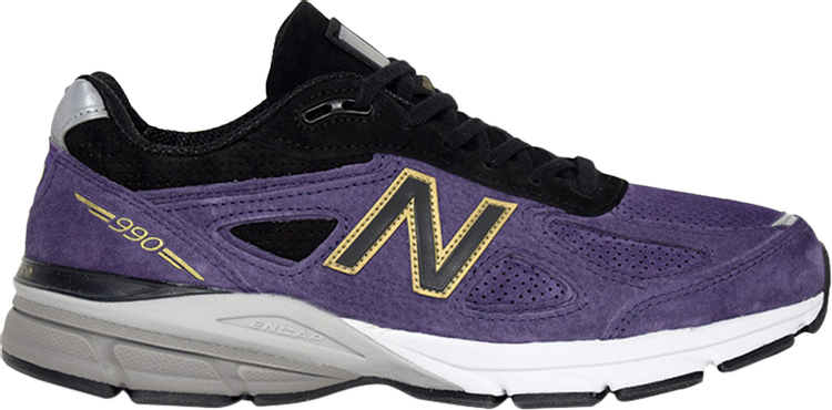 נעלי סניקרס 990v4 Made In USA 'Wild Indigo' של המותג ניו באלאנס בצבע כְּחוֹל עשויות 