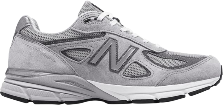 נעלי סניקרס 990v4 Made In USA Extra Wide 'Castlerock' של המותג ניו באלאנס בצבע אפור עשויות 