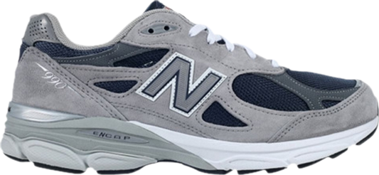 נעלי סניקרס 990v3 Made In USA 'Grey Navy' של המותג ניו באלאנס בצבע אפור עשויות 